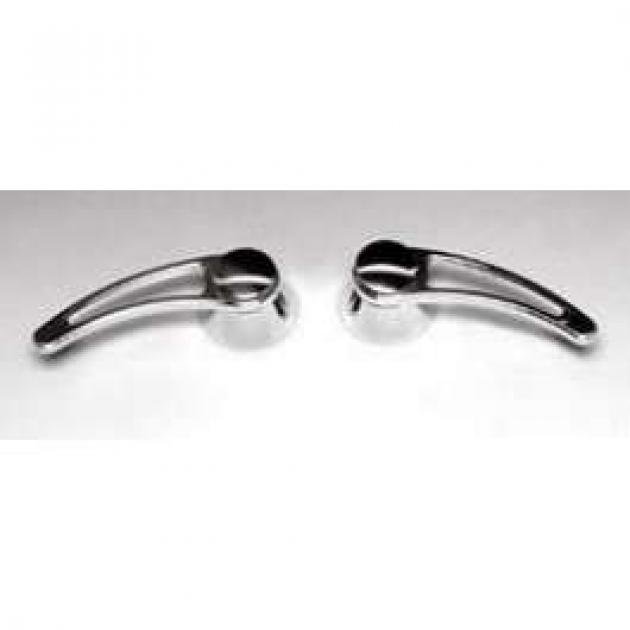 Chevy Inside Door Handles, Billet Aluminum, 1955-1957