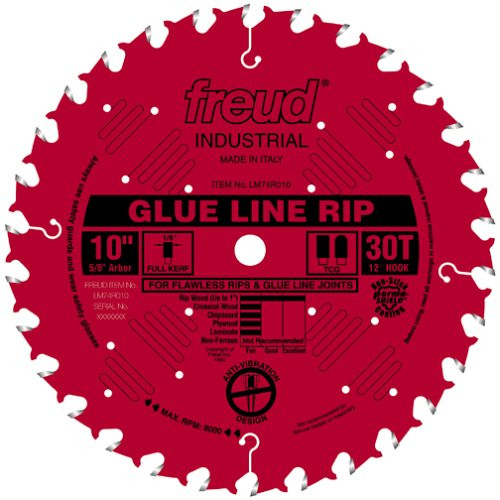 Freud 10 in. 30 Tooth TCGRipping Saw Blade w/5/8 Arbor LM74R010