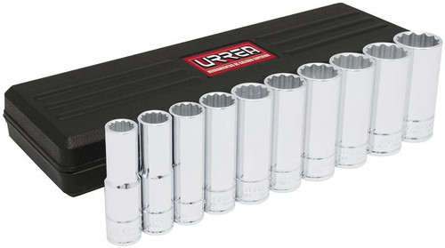 1/2" Drive 12-Point Sockets 10 Pieces Set 5400PH