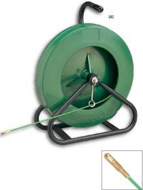 150' x 3/16 in(45.7 m x 4.8 mm) Fiberglass Fish Tape in Reel Stand