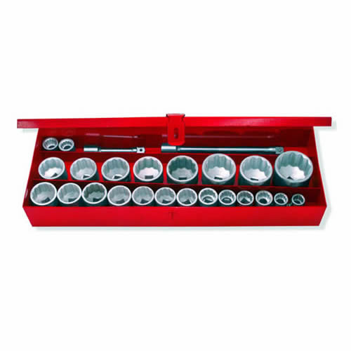 1 IN DR 12-PT Socket Set 1-1/16 IN TO 3-1/2