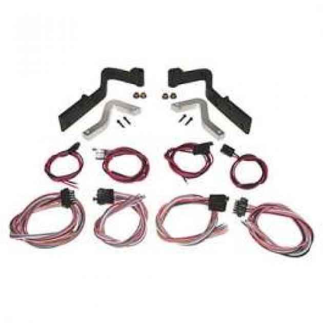 Chevy Door Hinges, With Hidden Wiring Harness, 1955-1957
