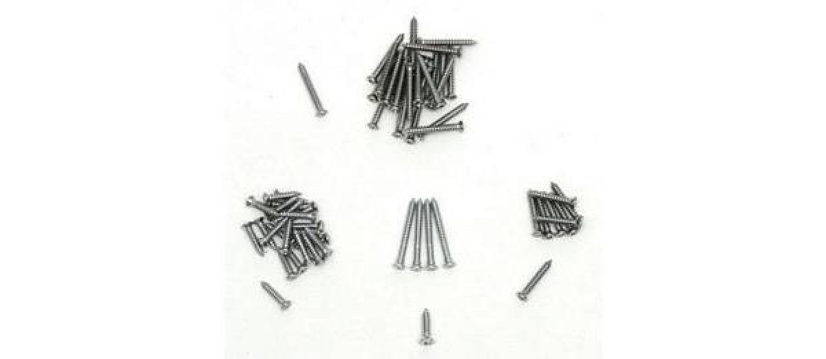 Redline Restomotive 1956-1957 Chevy Interior Garnish Molding Trim Screw Set, 2-Door Sedan