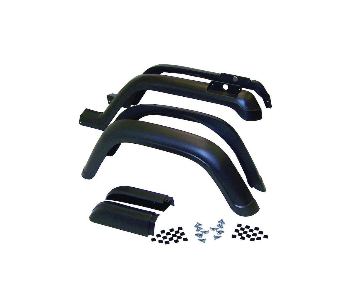 Crown Automotive 5AHK6 6 Piece Fender Flare Kit for 87-95 Jeep Wrangler YJ