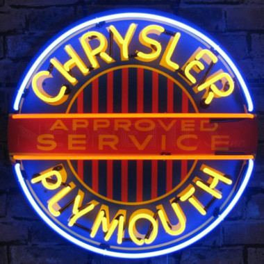 Neonetics 5CRYPL Chrysler/Plymouth Neon Sign With Backing