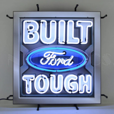 Neonetics 5FRBFT Ford - Built Ford Tough Neon Sign With Backing