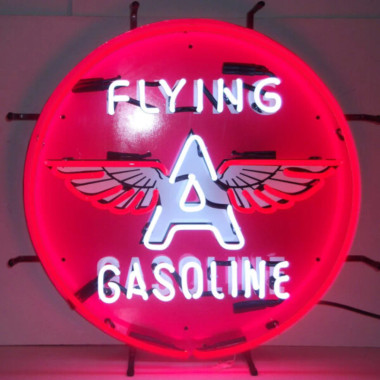 Neonetics 5GSFLY Gas - Flying A Gasoline Neon Sign