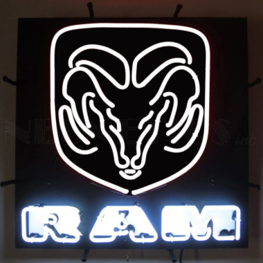 Neonetics 5RAMWH Ram White Neon Sign With Backing