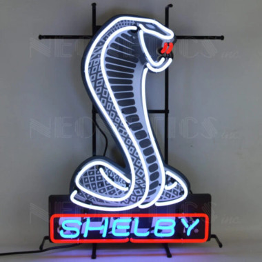 Neonetics 5SHLBY Ford Shelby Cobra Shaped Emblem Neon Sign