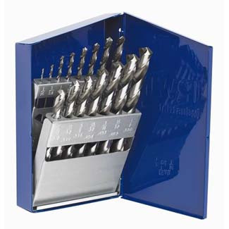 15-piece High Speed Steel Drill Bit Set