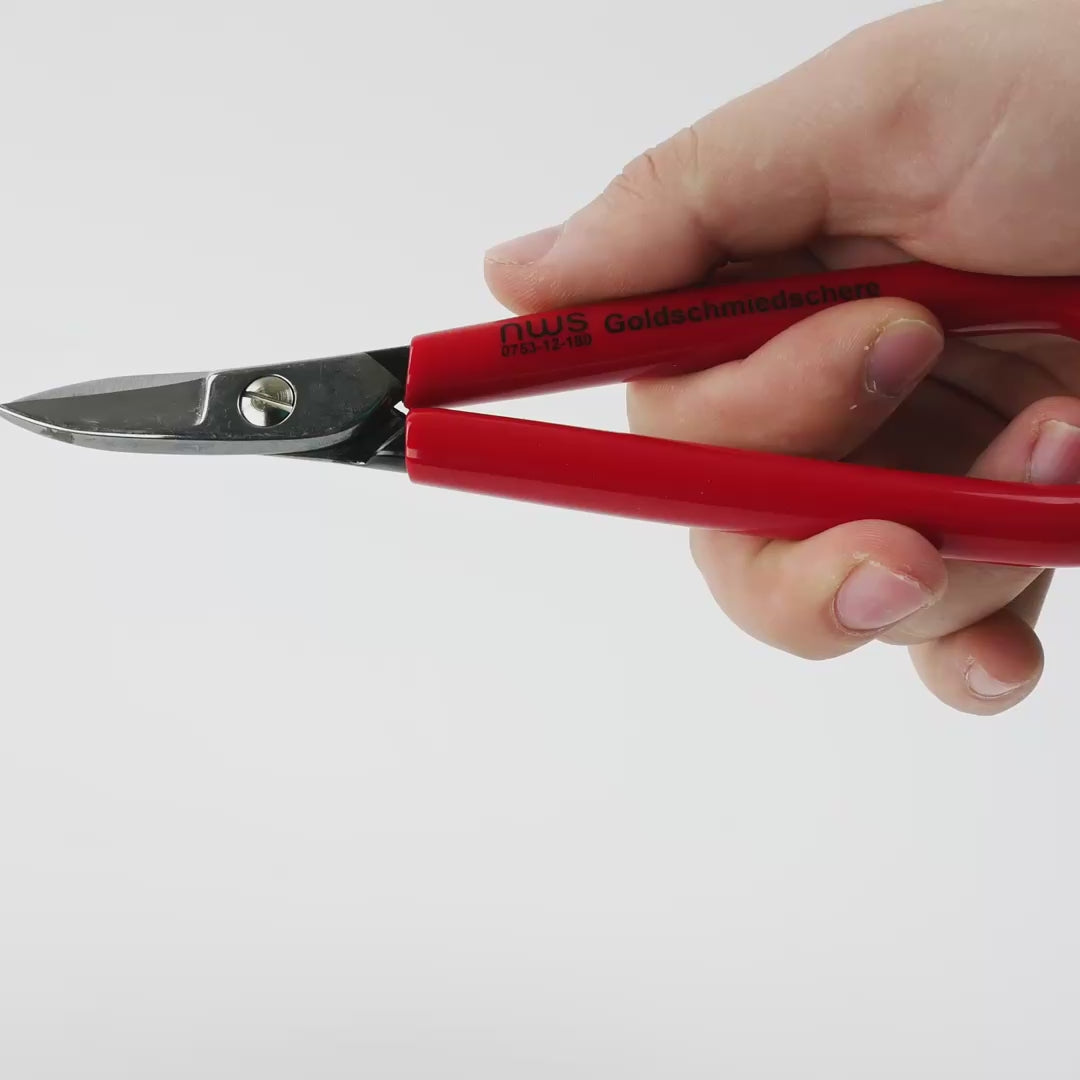 NWS 7" Jewellers' Snips - Curved Blade - Closed Handles