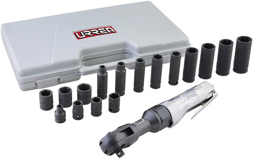 Air Ratchet Set With Sockets In Metrics