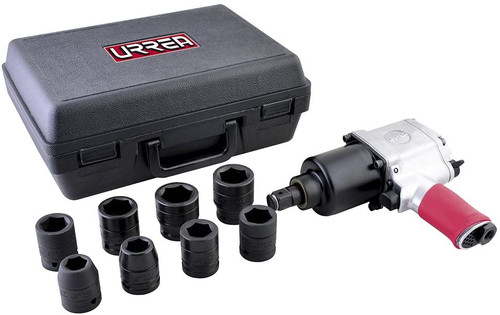 Twin Hammer 3/4" Drive Air Impact Wrench And Socket Set (metric) UP772HKM