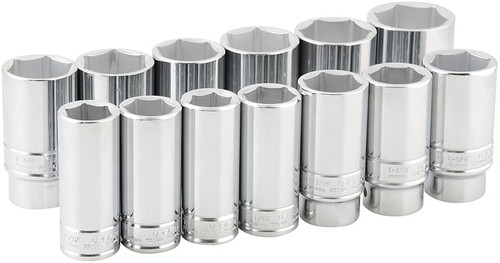 3/4" Drive 6-Point Sockets 13 Pieces Set 55111