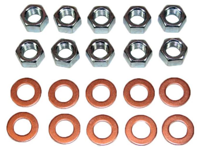 Shafers Classic Reproductions 1955-1964 Chevrolet Full Size and 1953-1962 Corvette Rear End Housing Washer and Nut Kit HNK001
