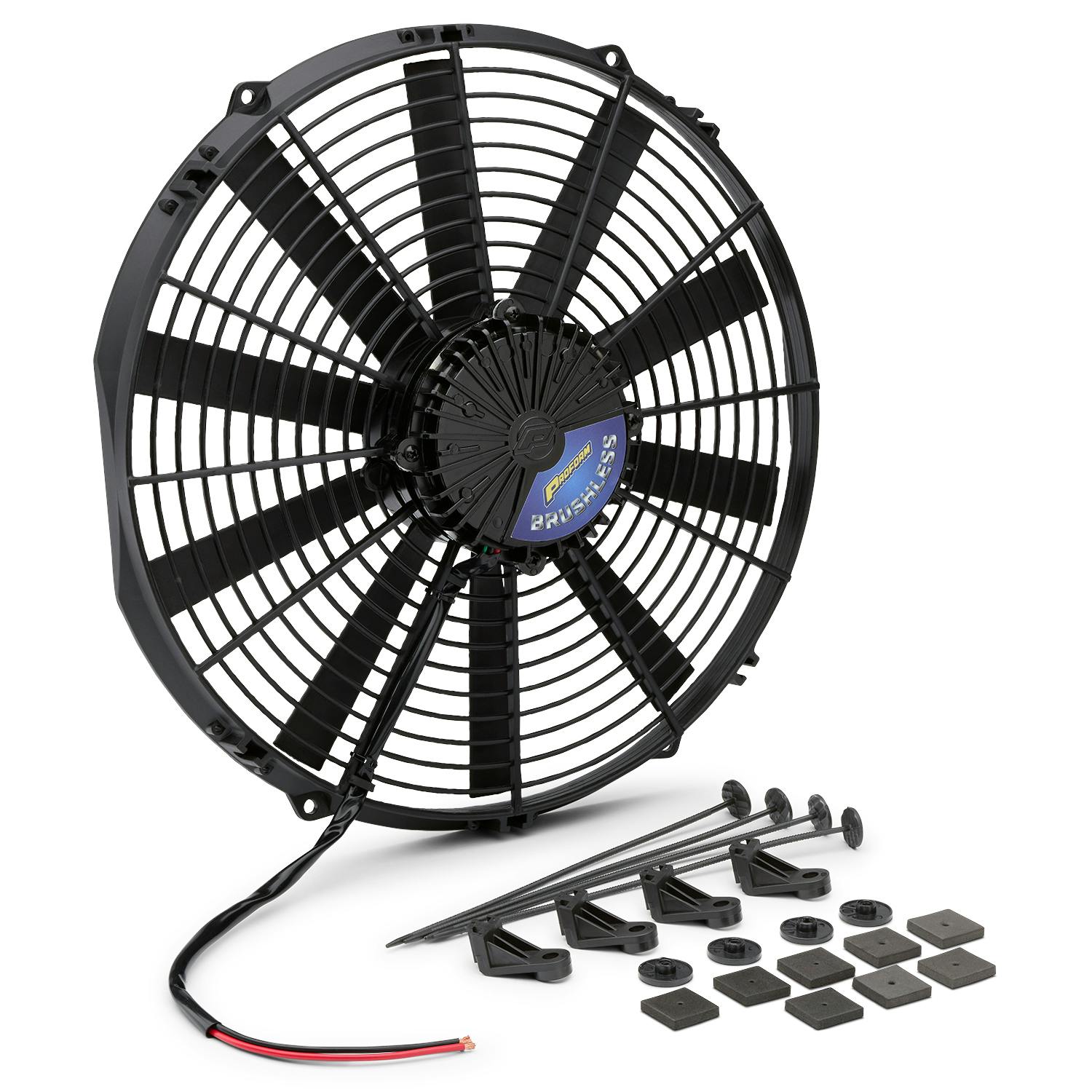 PROFORM 67036 Brushless Electric Radiator Fan; Universal; 12 Volt; 16 Inch; 3400 CFM