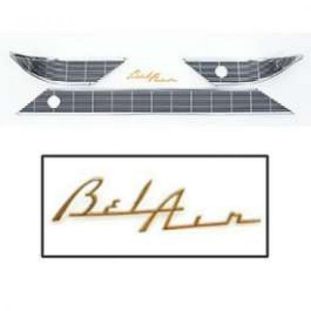Chevy Dash Trim, Bel Air, No Radio Holes, 1956