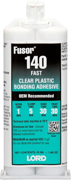 Lord Fusor Clear Plastic Structural Installation Adhesive (Fast-Set), 1.7 Oz.fus-140
