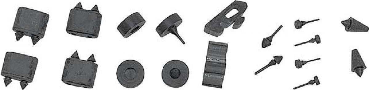 1969 Camaro, Rubber Stopper Kit, Standard Models, 18 Piece Set