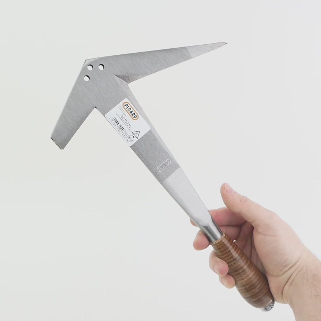 Picard 207 Right-Handed Slate Tiler's Hammer with 3 Holes, Steel Handle, 700g