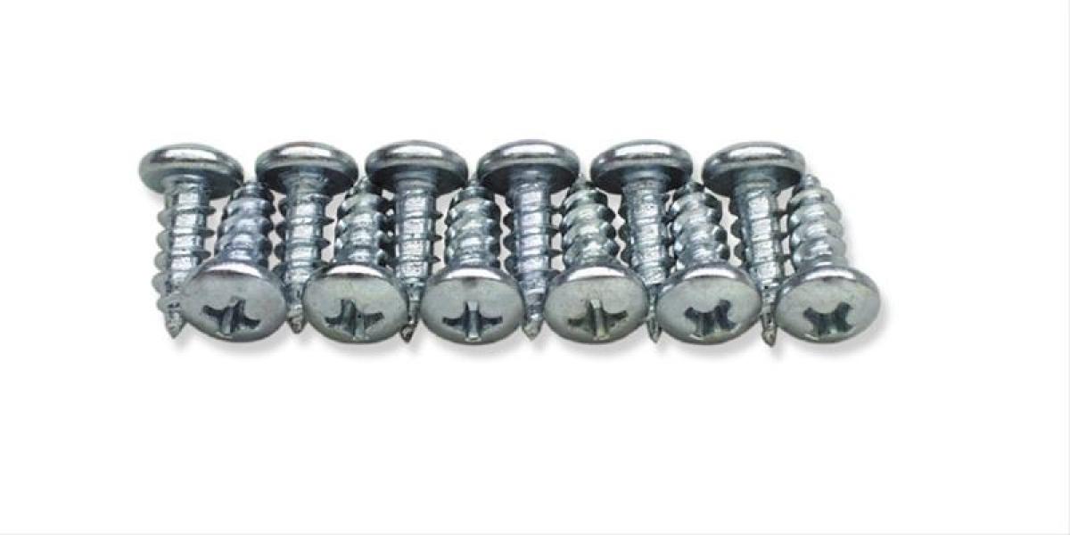 Redline Restomotive 1955-1957 Chevrolet Car Rocker Panel Top Cover Screws, 1955-1957