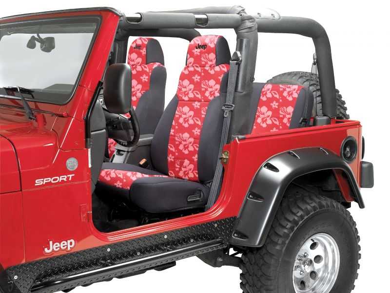 Coverking Custom Front Seat Covers with Jeep Logo for 03-06 Jeep Wrangler TJ & Unlimited