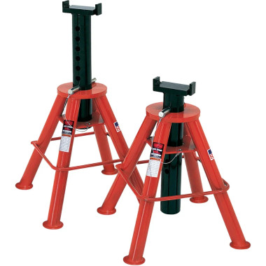 Norco 81209i 10 Ton Cap. Jack Stands - Pin Type-[Medium] - Imported