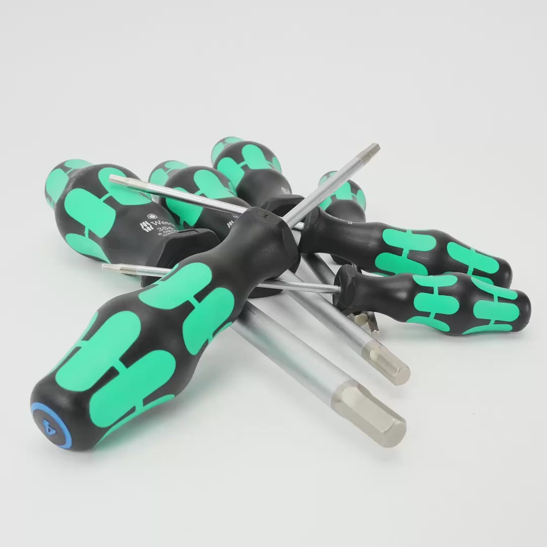 Wera Kraftform Plus Metric Hex Screwdriver Set, 7 Pieces