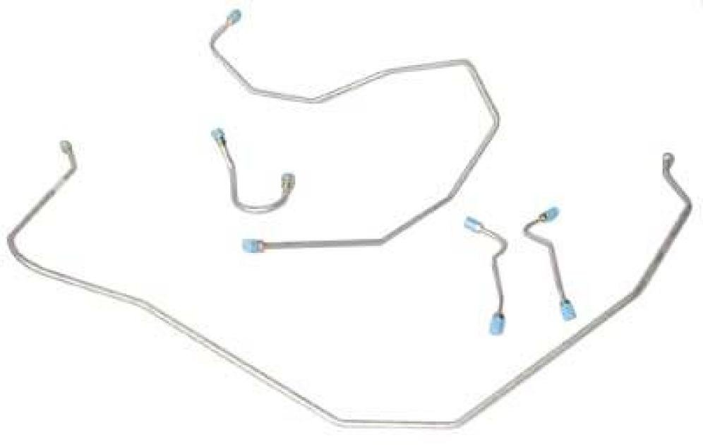 Shafers Classic Reproductions 1956-1957 Chevrolet Full Size Front Brake Line Set, Stainless Steel FBL006S