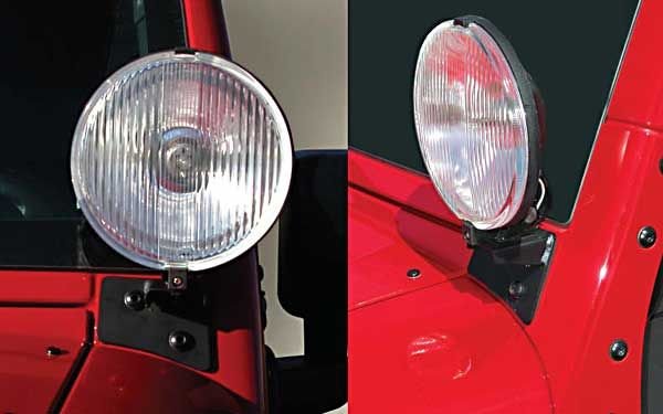 Rugged Ridge 11027.03 Windshield Light Mounting Brackets for 07-18 Jeep Wrangler JK
