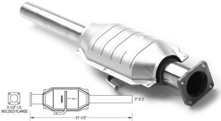 Magnaflow 23225 49 State Direct Fit Catalytic Converter for 87-90 Jeep Wrangler YJ with 4.2L Engine