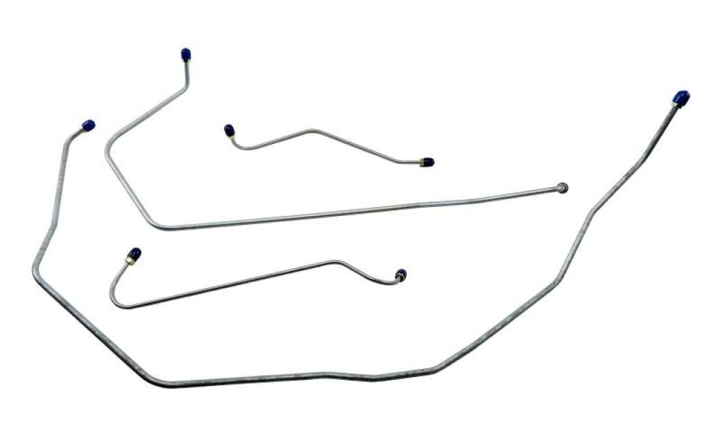 Shafers Classic Reproductions 1955 Chevrolet Full Size Front Brake Line Set, Stainless Steel FBL004S