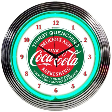 Neonetics 8CCGRN Coca-Cola Evergreen Neon Clock