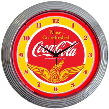 Neonetics 8CCWNG Coca-Cola Wings Neon Clock