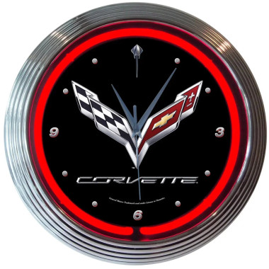 Neonetics 8CORV7 Corvette C7 Neon Clock