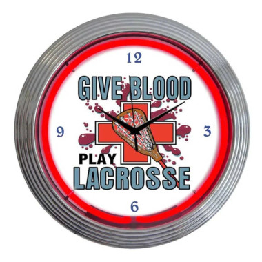 Neonetics 8LAXXX Lacrosse Neon Clock