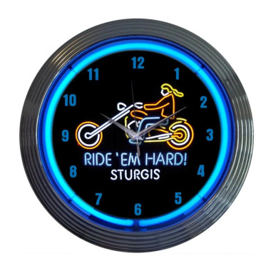 Neonetics 8MOTOR Motorcycle Sturgis Neon Clock