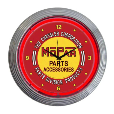Neonetics 8MPRED Mopar Red Vintage Neon Clock