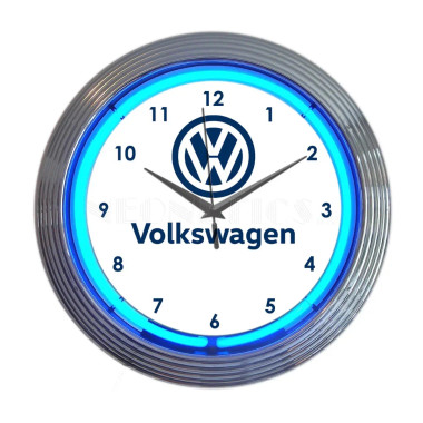 Neonetics 8VWCLK Volkswagen Vw Blue Neon Clock