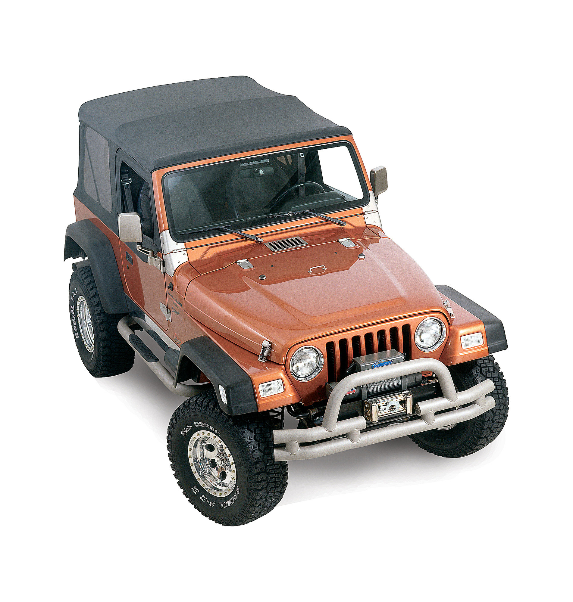 Crown Automotive 55254918K76 Extended Fender Flare 6 Piece Kit for 97-06 Jeep Wrangler TJ & Unlimited