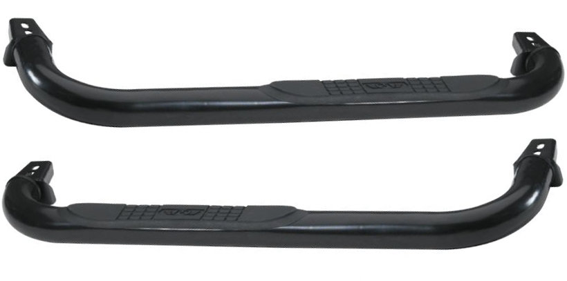 Rampage Products 8627 Endurance Side Bars in Powdercoated Black for 07-18 Jeep Wrangler JK 2 Door