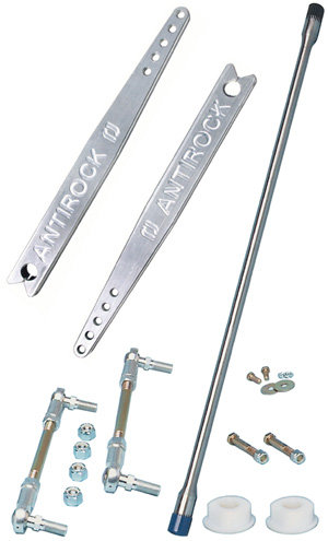 RockJock CE-9900A Front Anti-Rock Sway Bar Kit with Aluminum Arms for 97-06 Jeep Wrangler TJ