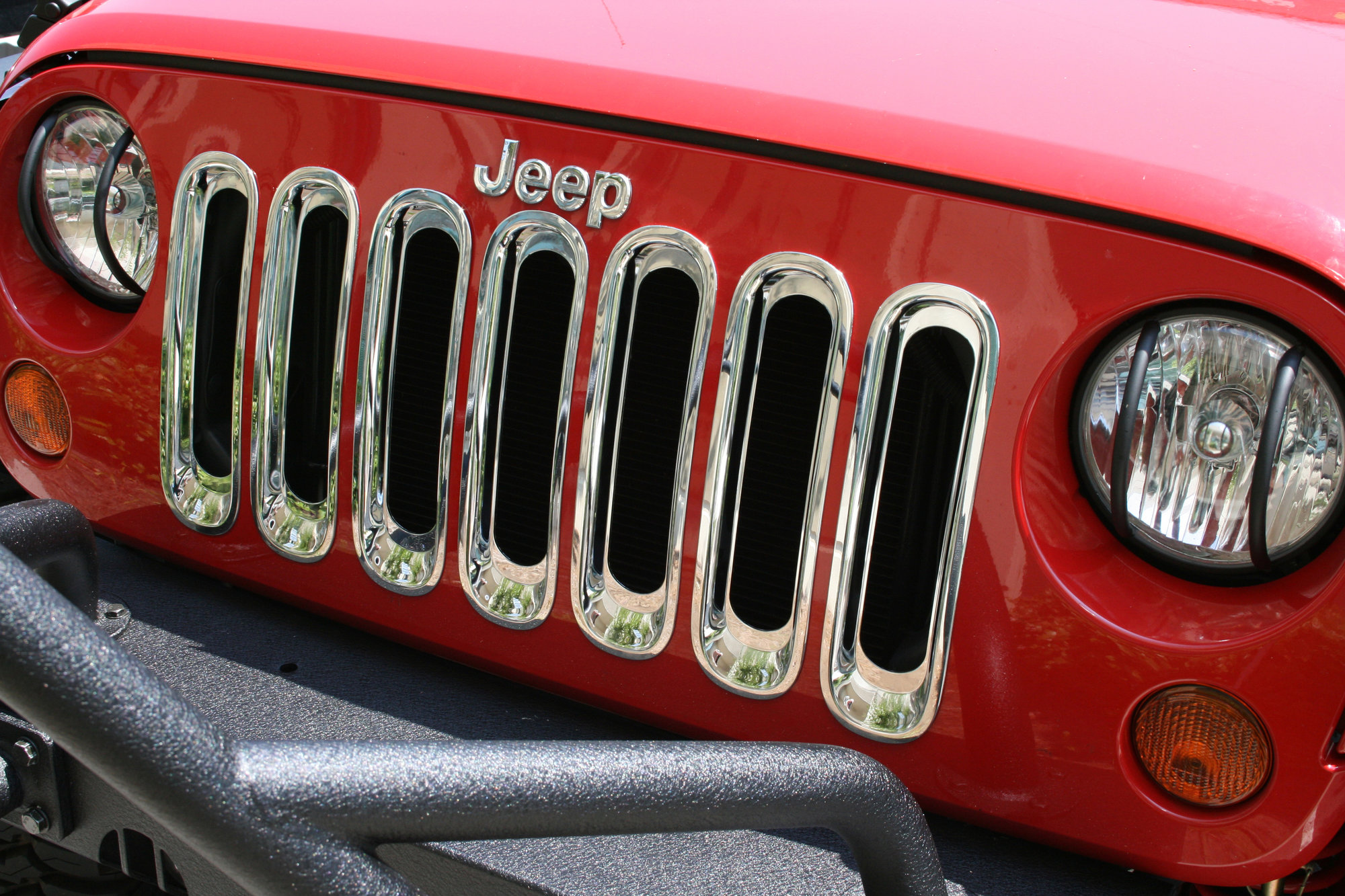 Rugged Ridge 11306.20 Grille Inserts in Chrome for 07-18 Jeep Wrangler JK