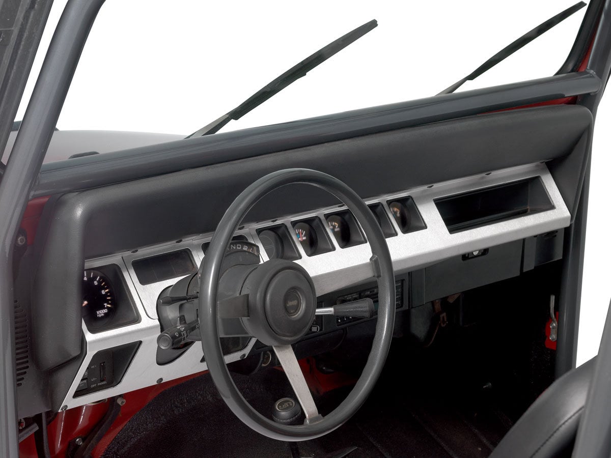 Warrior Products Dash Panel Overlays for 87-95 Jeep Wrangler YJ