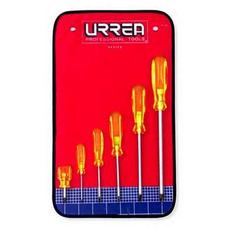 Urrea phillips tip screwdriver set w/ vinyl #2, 0, 1, 2, 3, 4