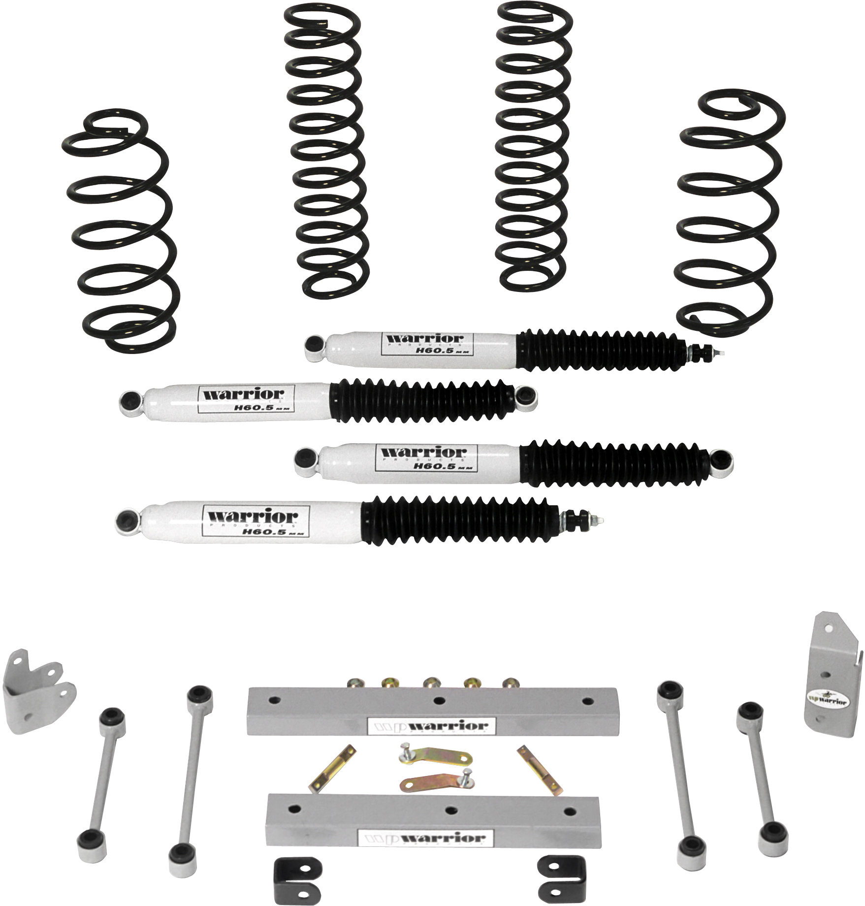 Warrior Products 30841 4" Economy Lift Kit for 03-06 Jeep Wrangler TJ & Unlimited