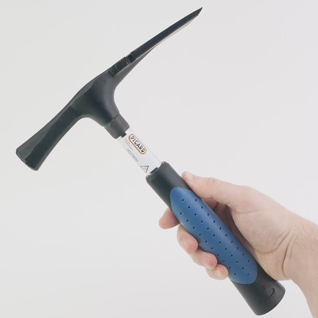Picard 276 Toothed Masons' Hammer with Steel Handle, Berlin Pattern, 600g