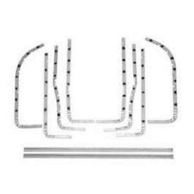 Chevy Door Edge Bands, 4-Door Sedan & Wagon, 1955-1957