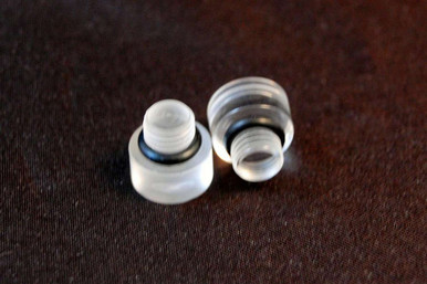 AED Clear Fuel Bowl Sight Plugs - Pair 5170