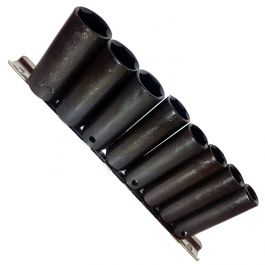 9pc 3/8" Drive 6 Point Deep Impact Socket Set - SAE